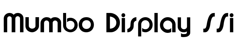 Mumbo Display SSi font preview