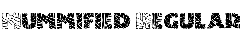 Mummified Regular font preview