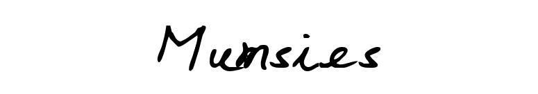 Mumsies font preview