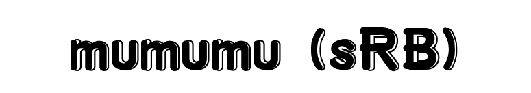 mumumu (sRB) font preview