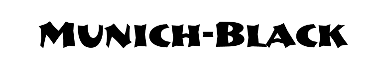 Munich-Black font preview