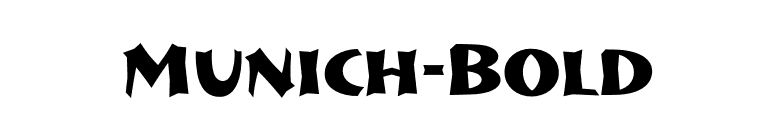 Munich-Bold font preview