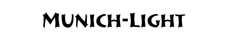Munich-Light font preview
