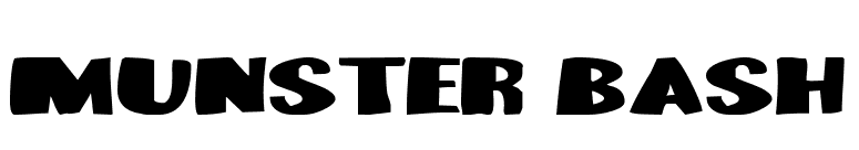 Munster Bash font preview