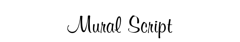 Mural Script font preview