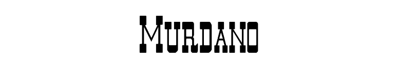 Murdano font preview