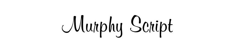 Murphy Script font preview