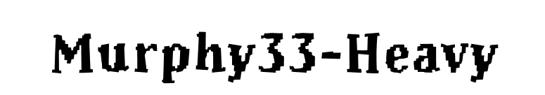 Murphy33-Heavy font preview
