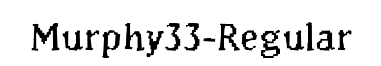 Murphy33-Regular font preview