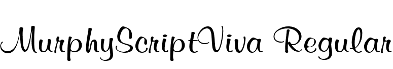 MurphyScriptViva Regular font preview