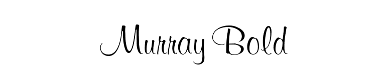 Murray Bold font preview