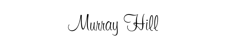 Murray Hill font preview