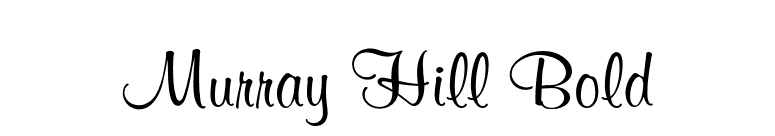 Murray Hill Bold font preview