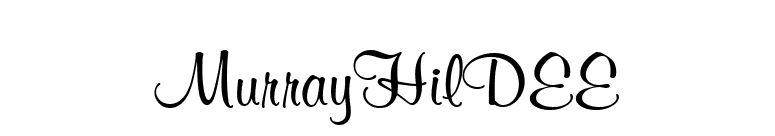 MurrayHilDEE font preview
