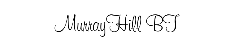 MurrayHill BT font preview