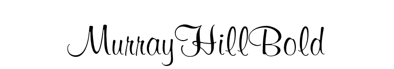 MurrayHillBold font preview