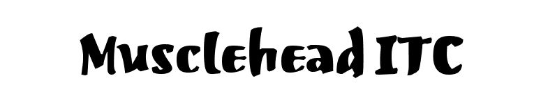Musclehead ITC font preview