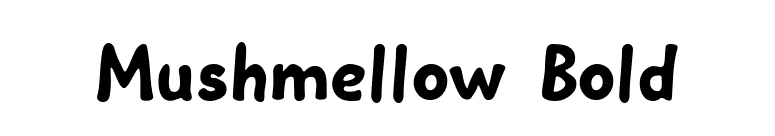 Mushmellow Bold font preview