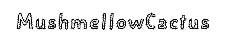 MushmellowCactus font preview