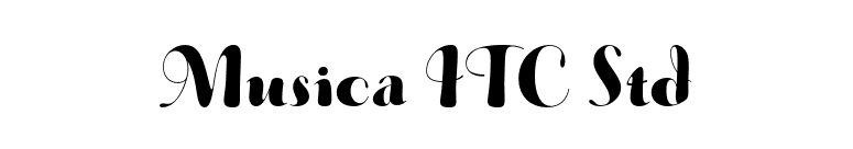 Musica ITC Std font preview