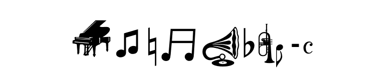 MusicalP01 font preview
