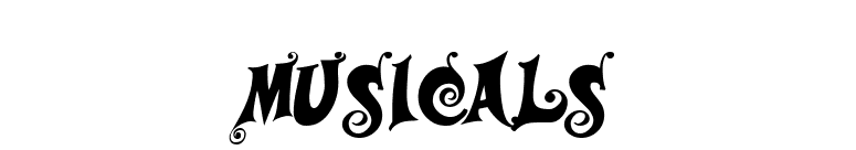 Musicals font preview