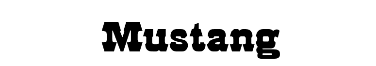 Mustang font preview