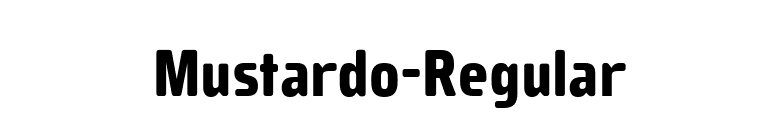 Mustardo-Regular font preview
