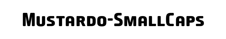 Mustardo-SmallCaps font preview
