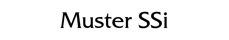 Muster SSi font preview