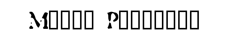 Musty Privates font preview