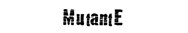 MutantE font preview
