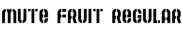 Mute Fruit Regular font preview