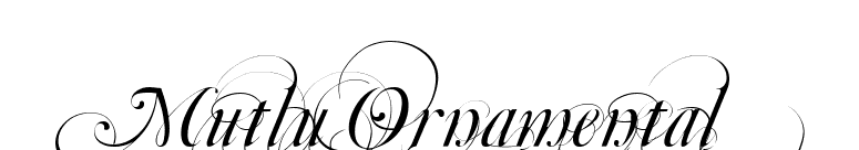 Mutlu Ornamental font preview
