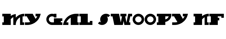 My Gal Swoopy NF font preview