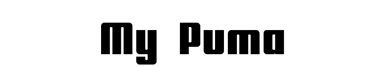 My Puma font preview