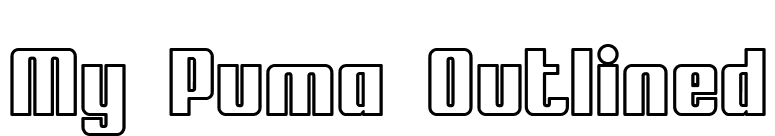 My Puma Outlined font preview