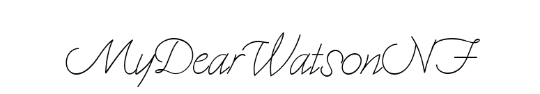 MyDearWatsonNF font preview
