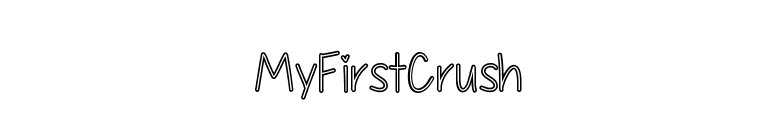 MyFirstCrush font preview