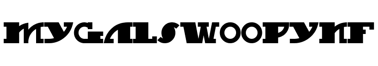 MyGalSwoopyNF font preview
