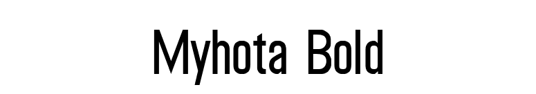 Myhota Bold font preview