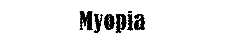 Myopia font preview