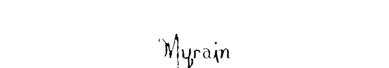 Myrain font preview