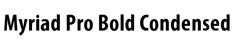 Myriad Pro Bold