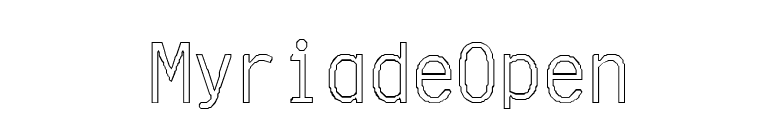 MyriadeOpen font preview