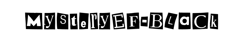 MysteryEF-Black font preview