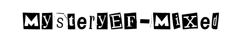 MysteryEF-Mixed font preview
