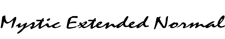 Mystic Extended Normal font preview
