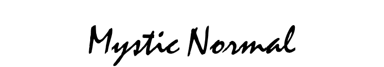 Mystic Normal font preview