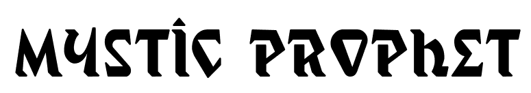 Mystic Prophet font preview